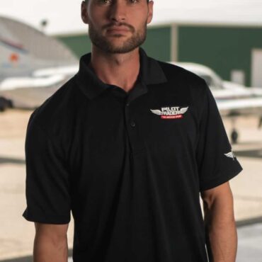 PILOT TRADERS Polo Shirt Short Sleeves Black