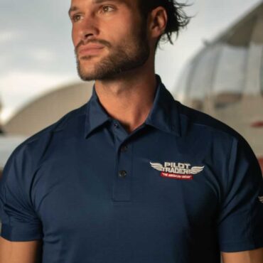 PILOT TRADERS Polo Shirt Short Sleeves Blue